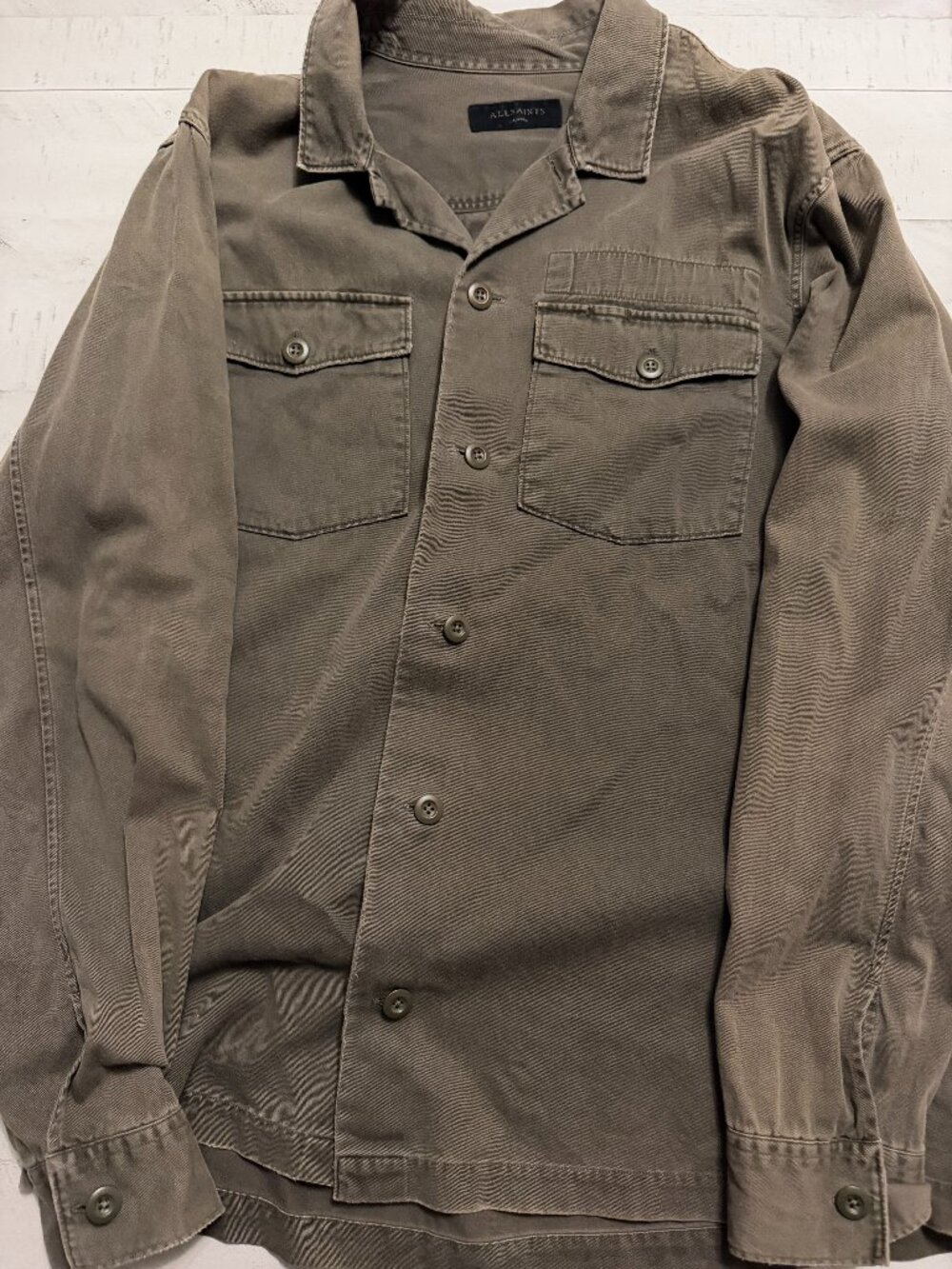 AllSaints Spotter Military Overshirt / Spotter Shirt - Size XL